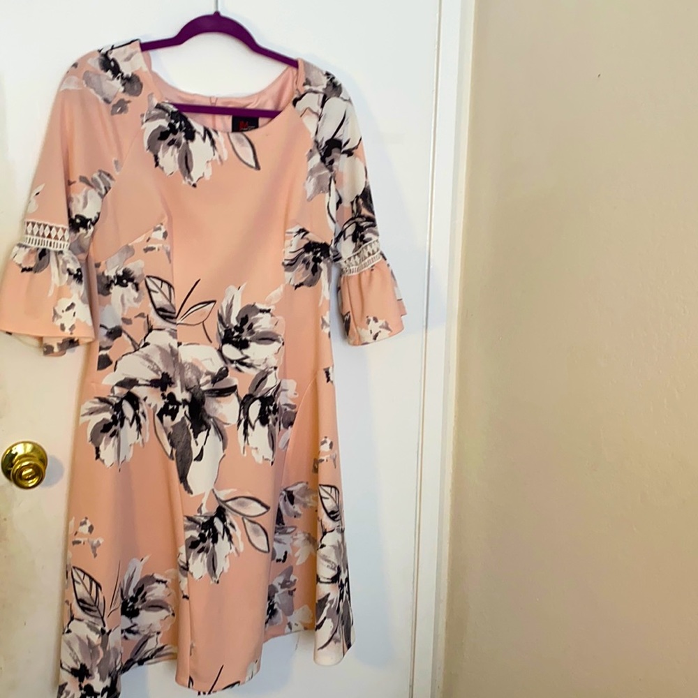 Pink floral dress